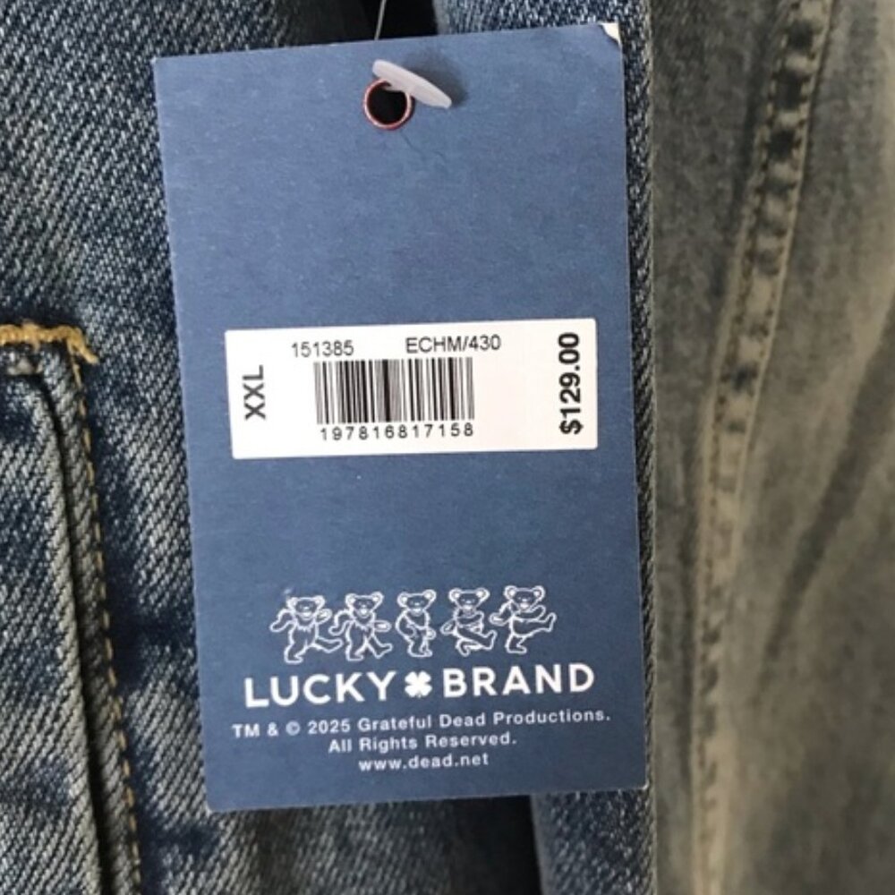 Lucky Brand Jean Jacket Grateful Dead Denim NWT XXL - Picture 6 of 10